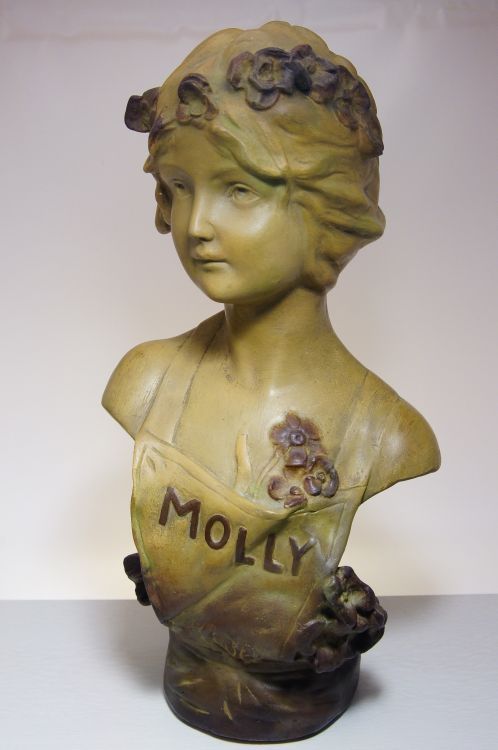 Velká secesní plastika dívky - MOLLY