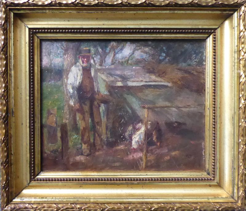 Harry Fiedler ( 1856-1935 ) - U kurníku