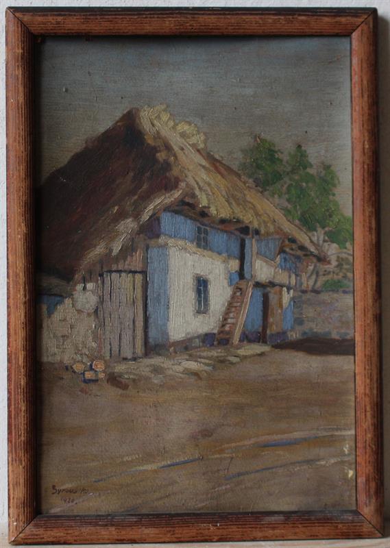 Chalupa v létě - sign 1920 - Olej