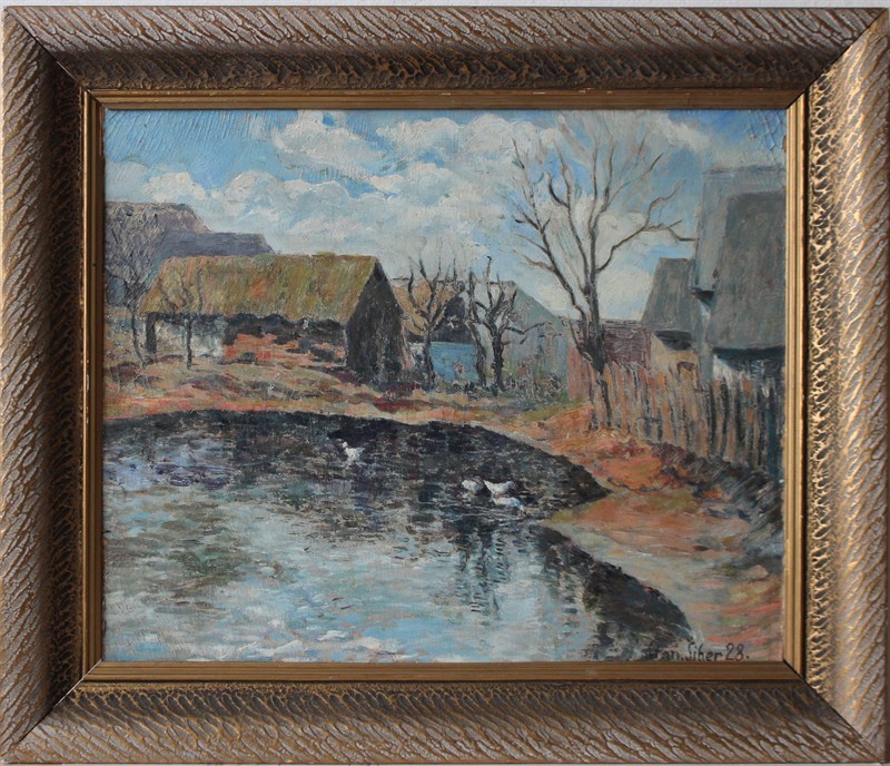Vesnice u vody,Sign.1928