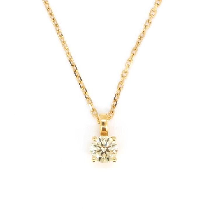 Zlatý náhrdelník s briliantem