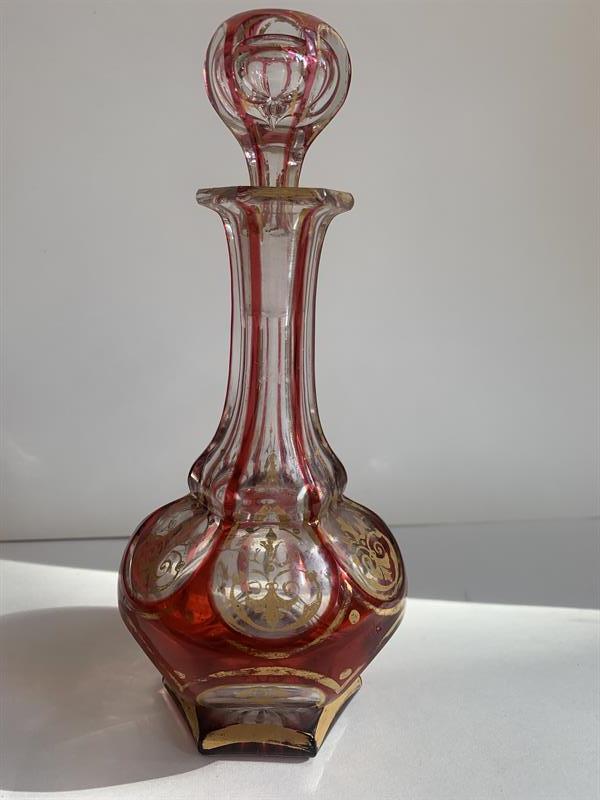 Biedermeier skleněný flakon