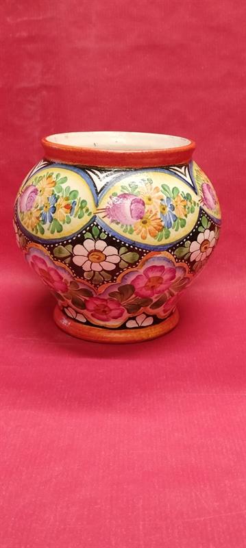 Krásná ručně malovaná váza keramika Klenčí