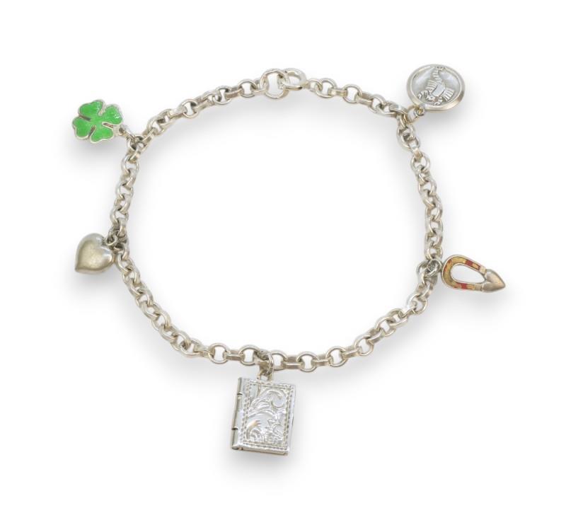 Stříbrný náramek "žebrák"