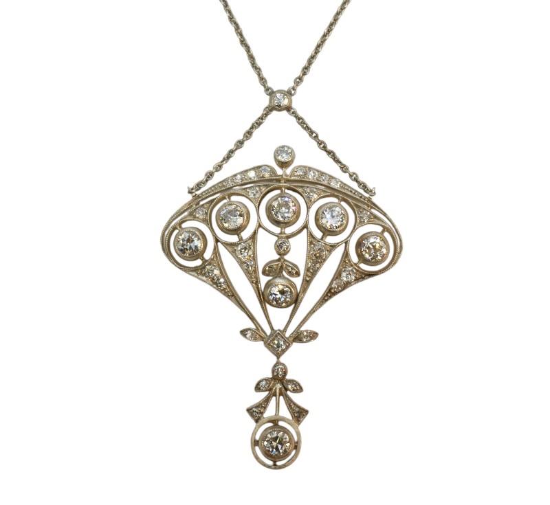 Briliantový náhrdelník Art Deco