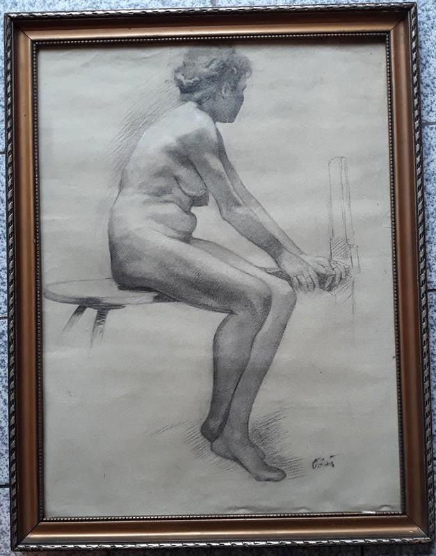 Porš Gustav: Ženský akt.