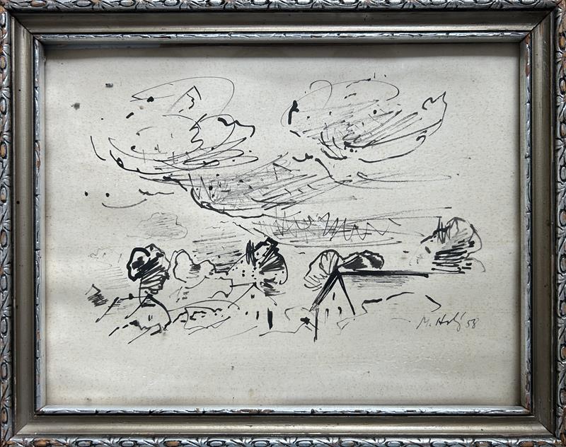 Miloslav Holý: Krajina s domky