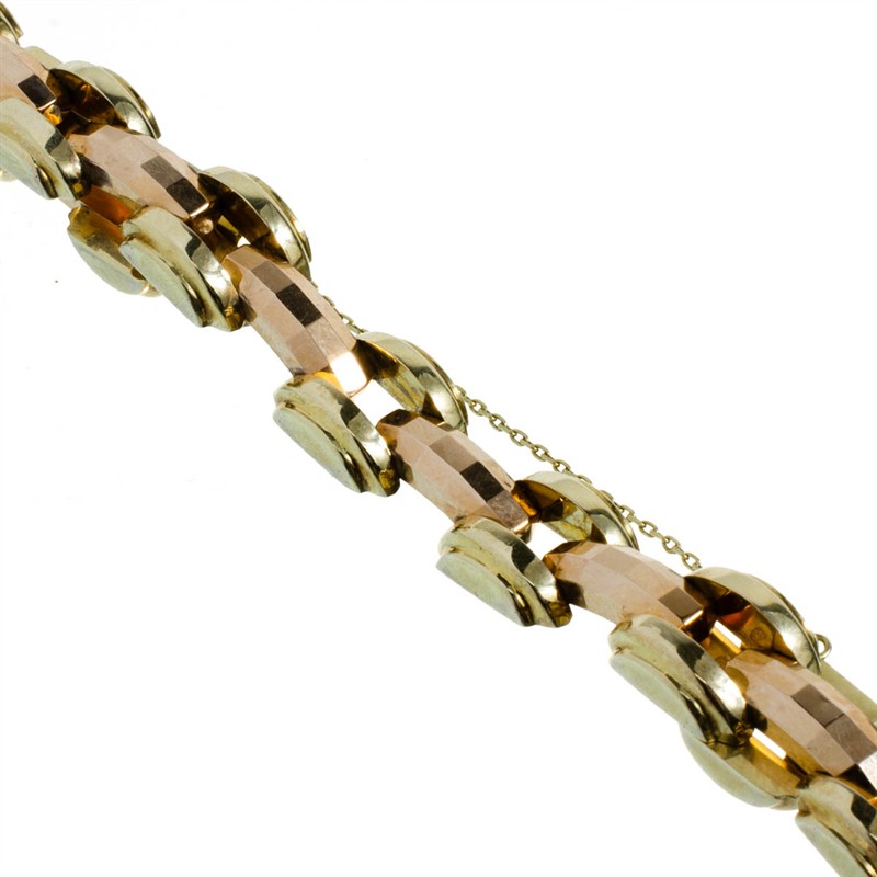 Zlatý článkový náramek