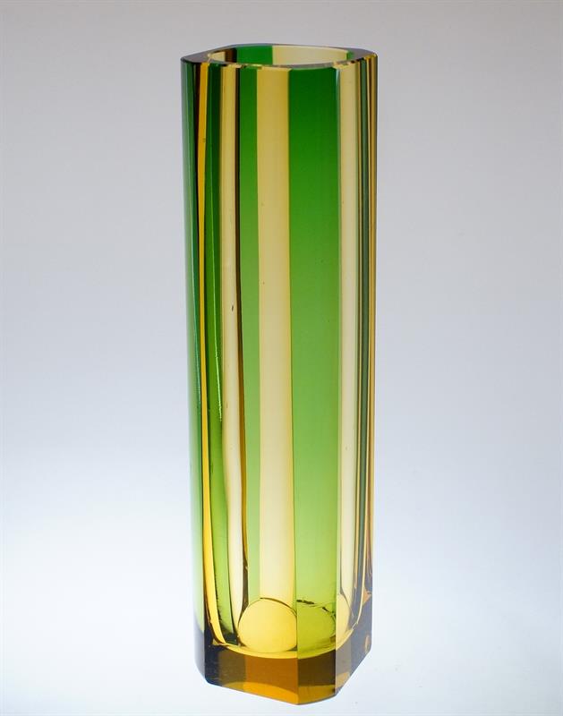 Váza kolekce DUAL vrstvené sklo Karel WÜNSCH sklárna EXBOR