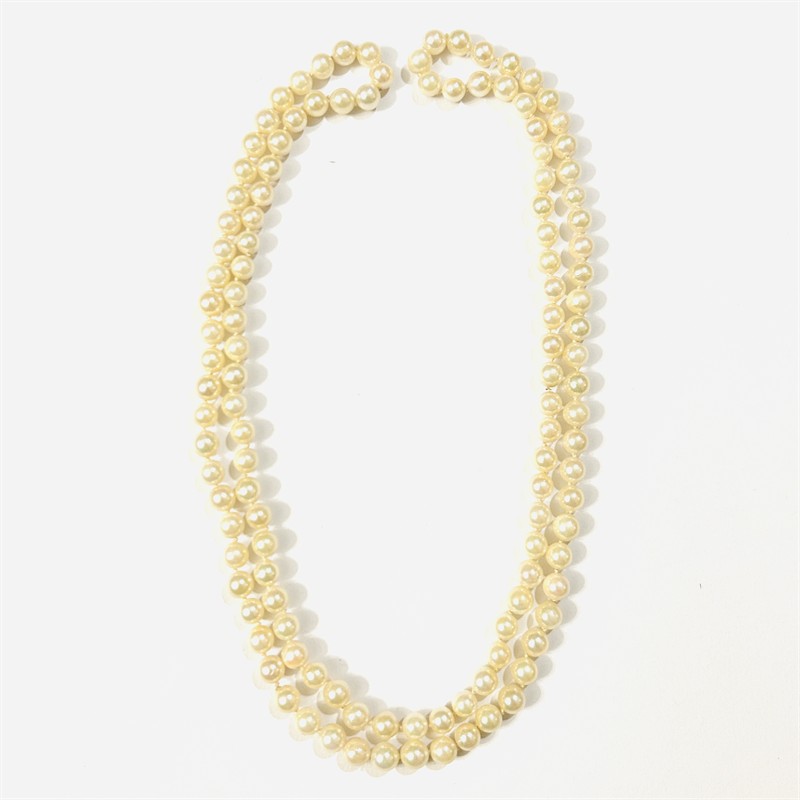 Perlový náhrdelník, 80 cm