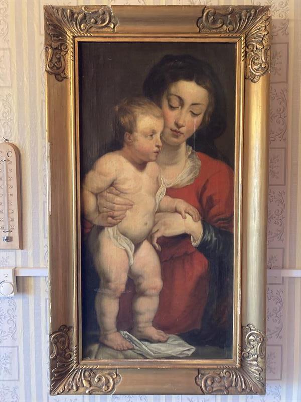 Madona s dítětem, Rubensova škola - kopie