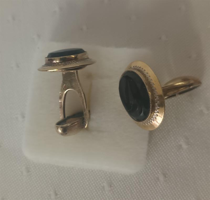 Manžetové knoflíčky zlacené stříbro