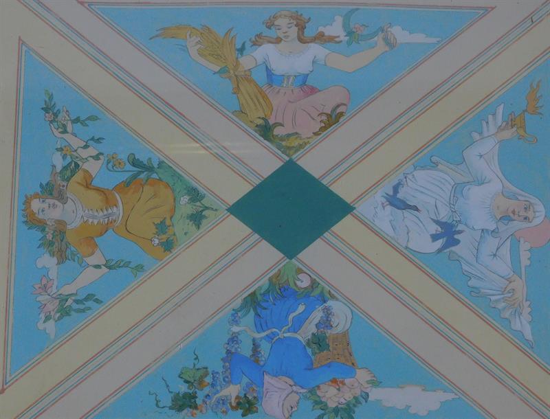 V. H. BRUNNER - AKVAREL, publikováno 1926