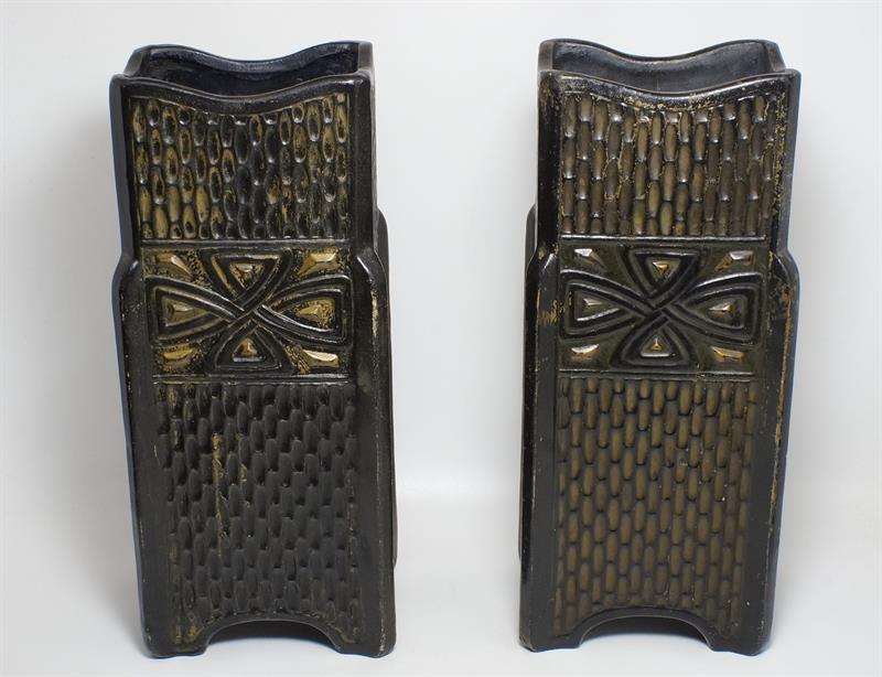 Párové vázy kubismus - geometrická secese Johann MARESCH