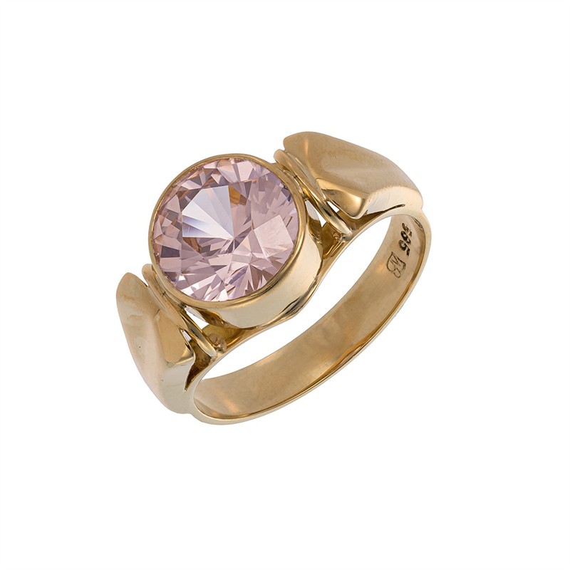 Zlatý prsten se syntetickým GGG