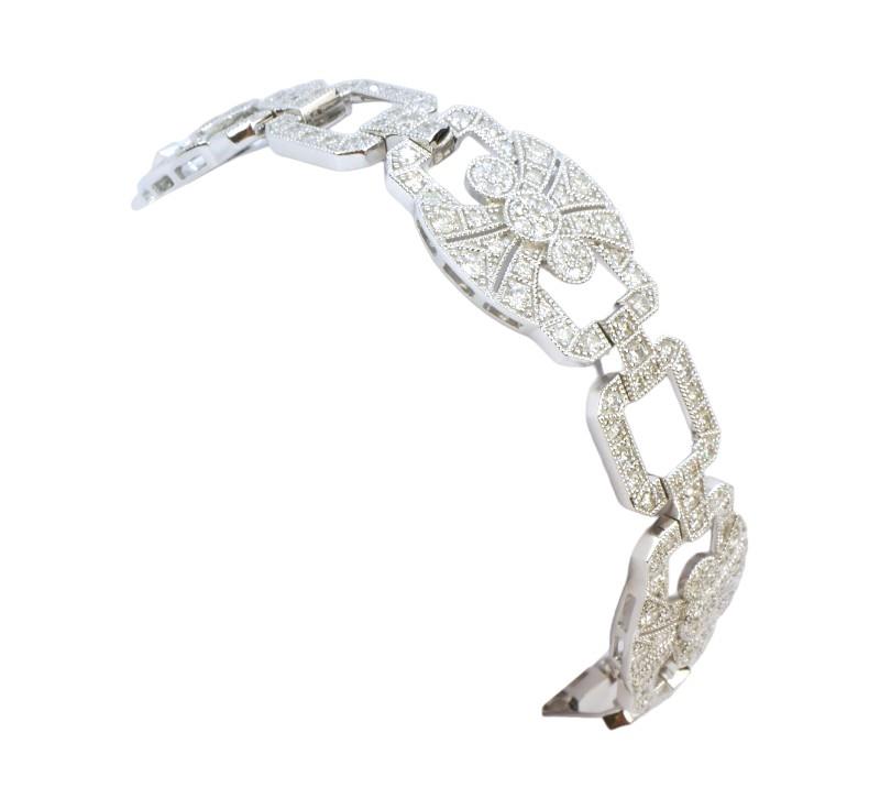 Zlatý náramek s brilianty 3,80 ct