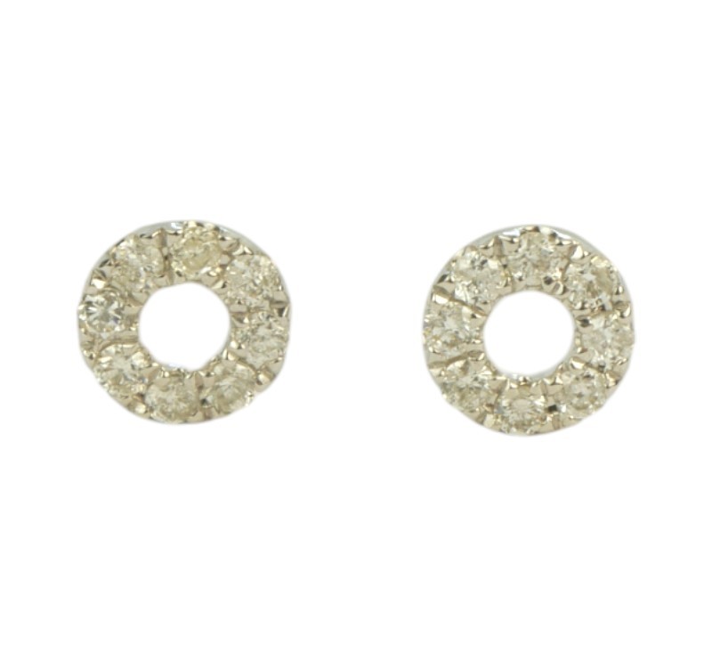 Zlaté náušnice s diamanty