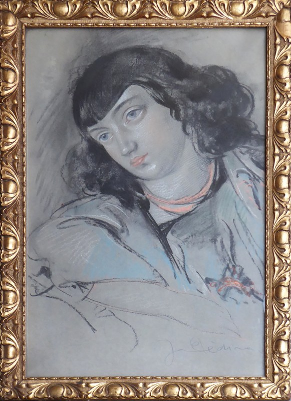 Jan Dědina - Portrét černovlasého mladíka