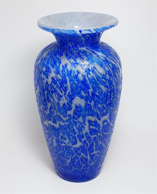 Váza vrstvené pěnové sklo "ANTIQUE" R. SCHWEDLER Harrachov