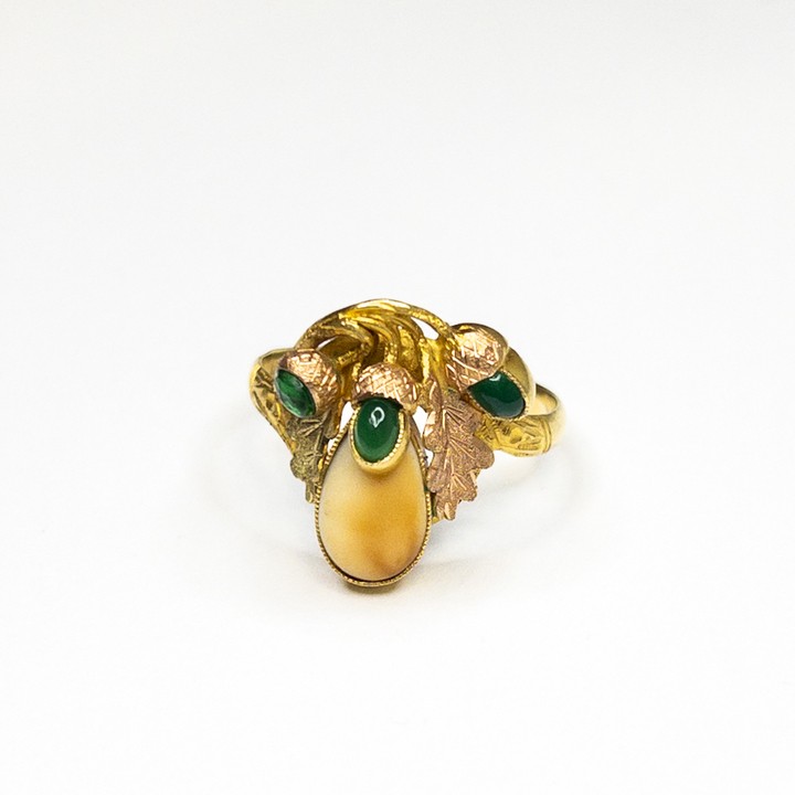 Zlatý prsten s grandlí