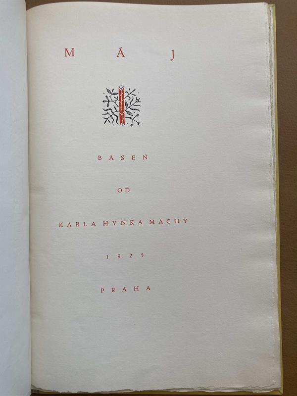 Karel Hynek Mácha, Máj. 1925, 115 výtisků