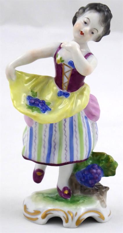 Volkstedt Rudolstadt - Dívka se žlutou zástěrou