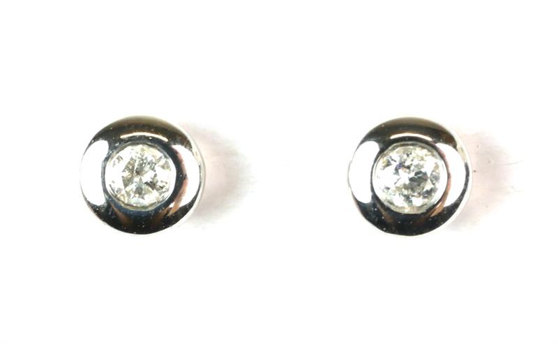 Zlaté náušnice s brilianty 0,1 ct