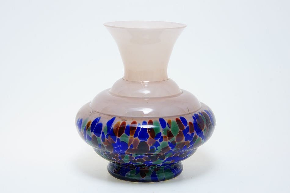 Secesní vázička, sklárna Klášterecký Mlýn LOETZ ( LÖTZ )