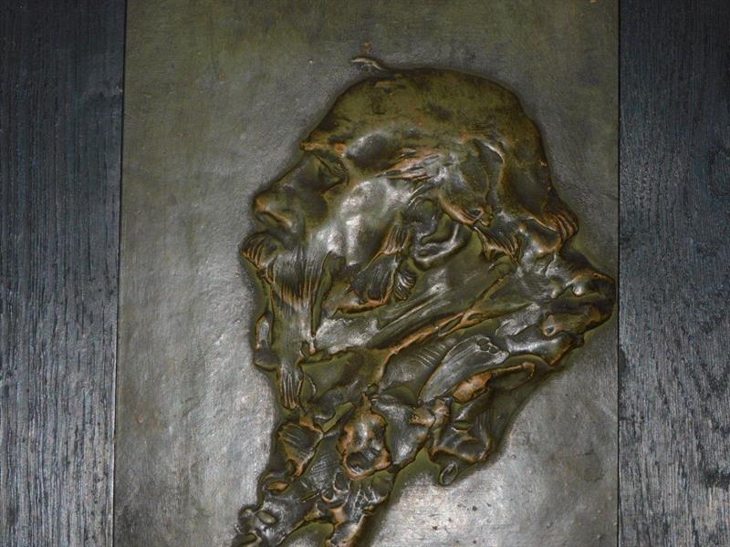 VRCHLICKÝ - portrét, reliéf, sádra