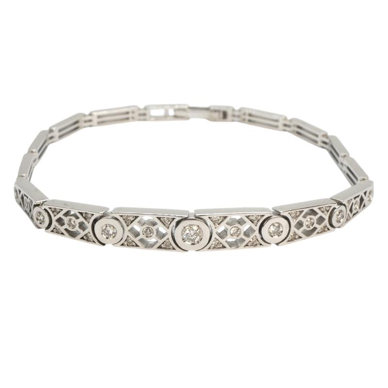 Zlatý náramek s brilanty