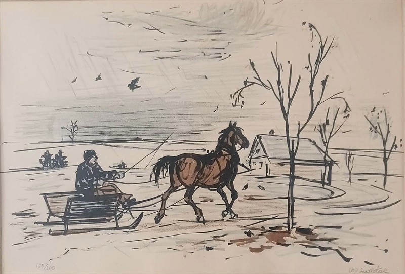 Vojtěch Sedláček: Na saních.