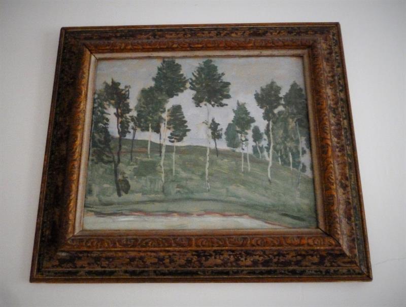 A. Hudeček olej na kartoně