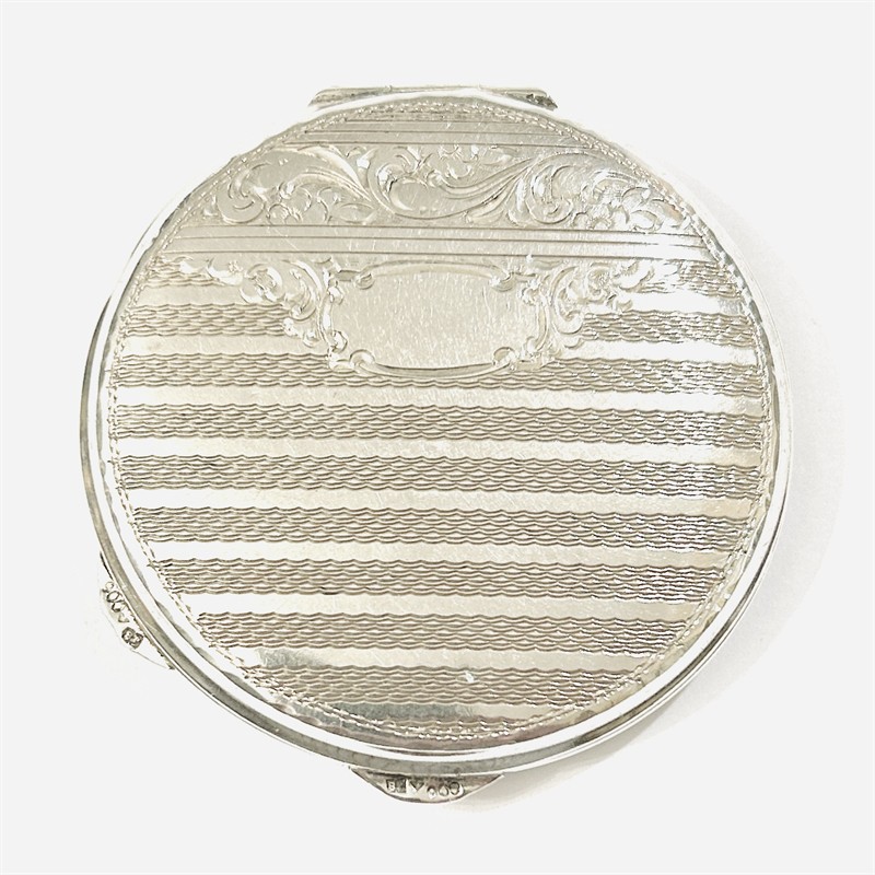 Stříbrná art-deco pudřenka - Jan Šebesta