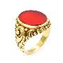 Starožitný zlatý prsten s karneolem
